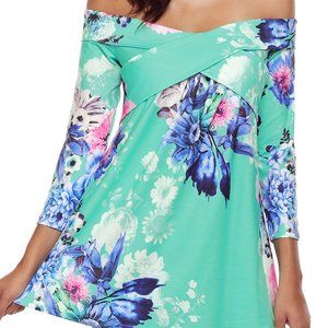 Floral Shoulder Showing Top